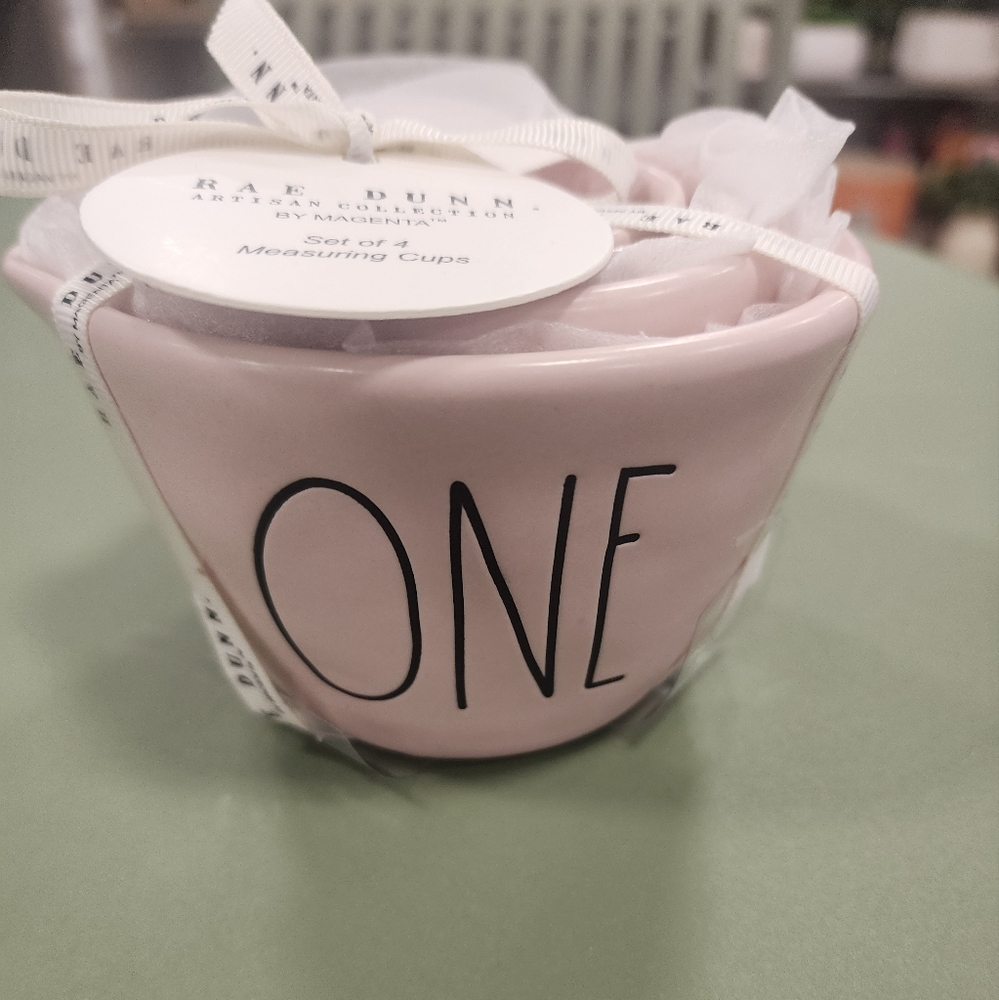 Rae Dunn Pink Measuring Cups 2024